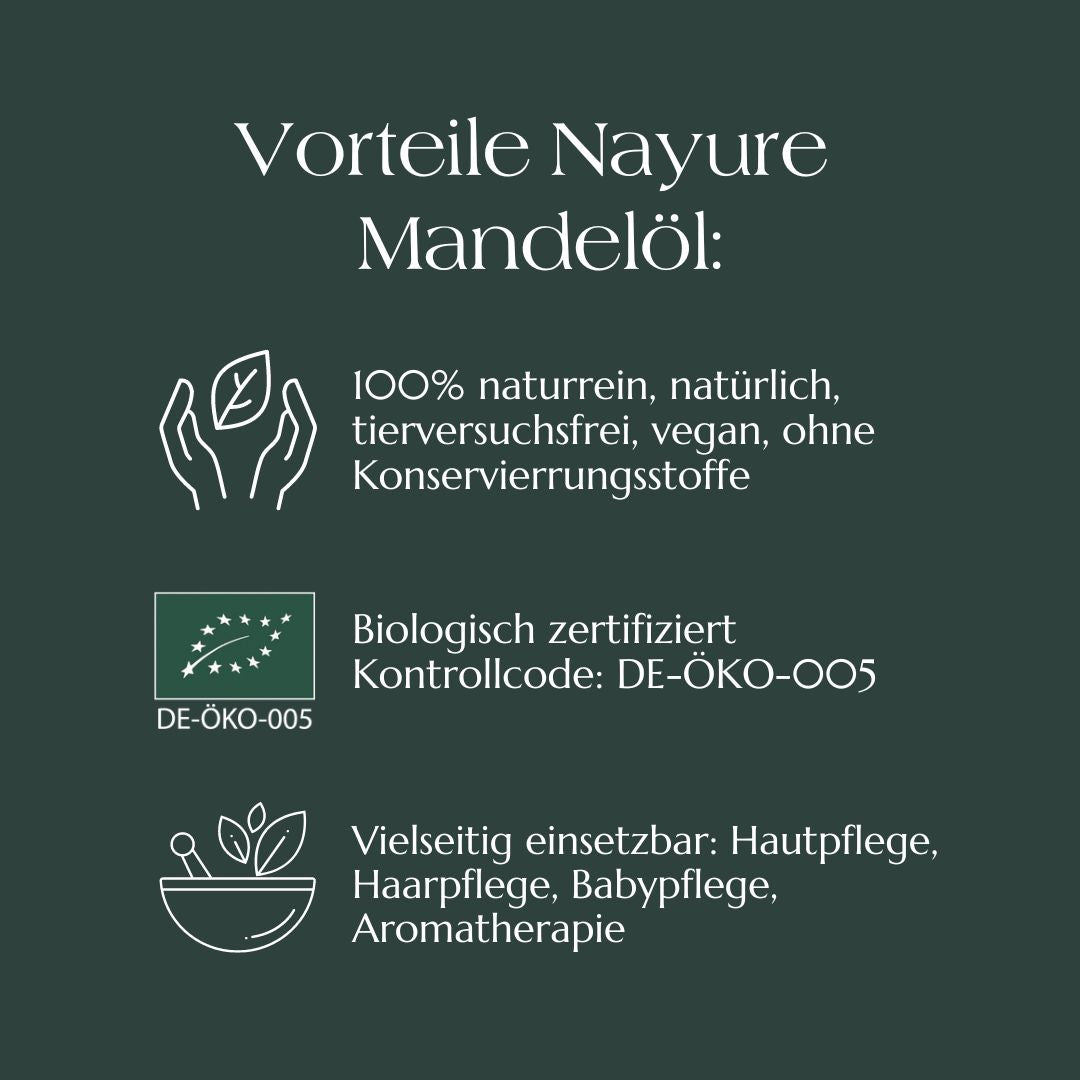 Mandelöl süß Bio (Almond Oil organic)